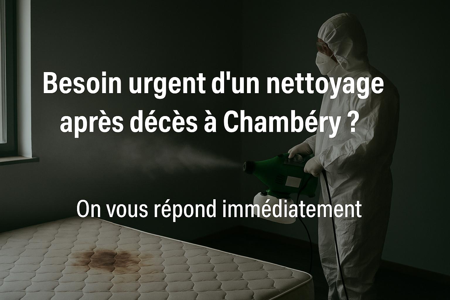 Nettoyage après décès à Chambéry – désinfection d’un logement avec matelas taché par NORD NETTOYAGE, expert en désinfection post-mortem