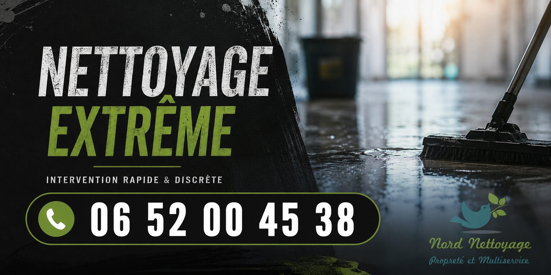 Nettoyage extrême à Ambronay avec intervention rapide pour logements insalubres, syndrome de Diogène et remise en état complète.