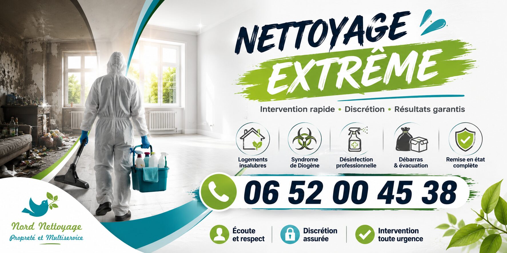 Nettoyage extrême à Aoste avec intervention rapide pour logements insalubres, syndrome de Diogène, après décès et sinistres.