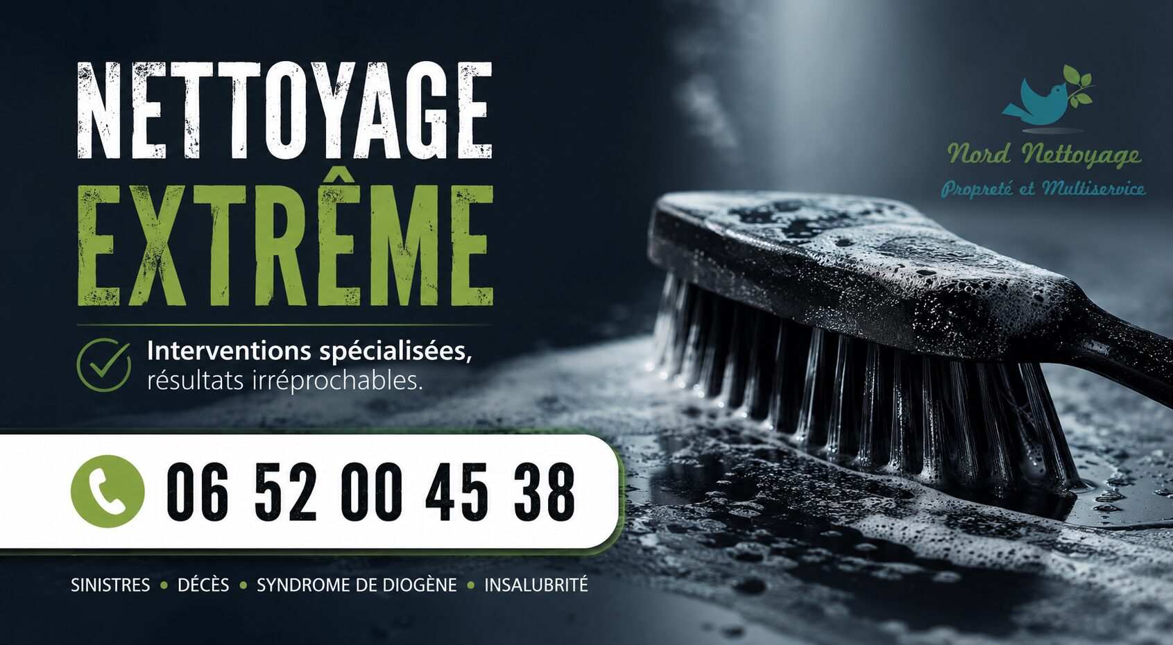 Nettoyage extrême à Apprieu réalisé par Nord Nettoyage avec intervention rapide pour logements, locaux professionnels et situations complexes.