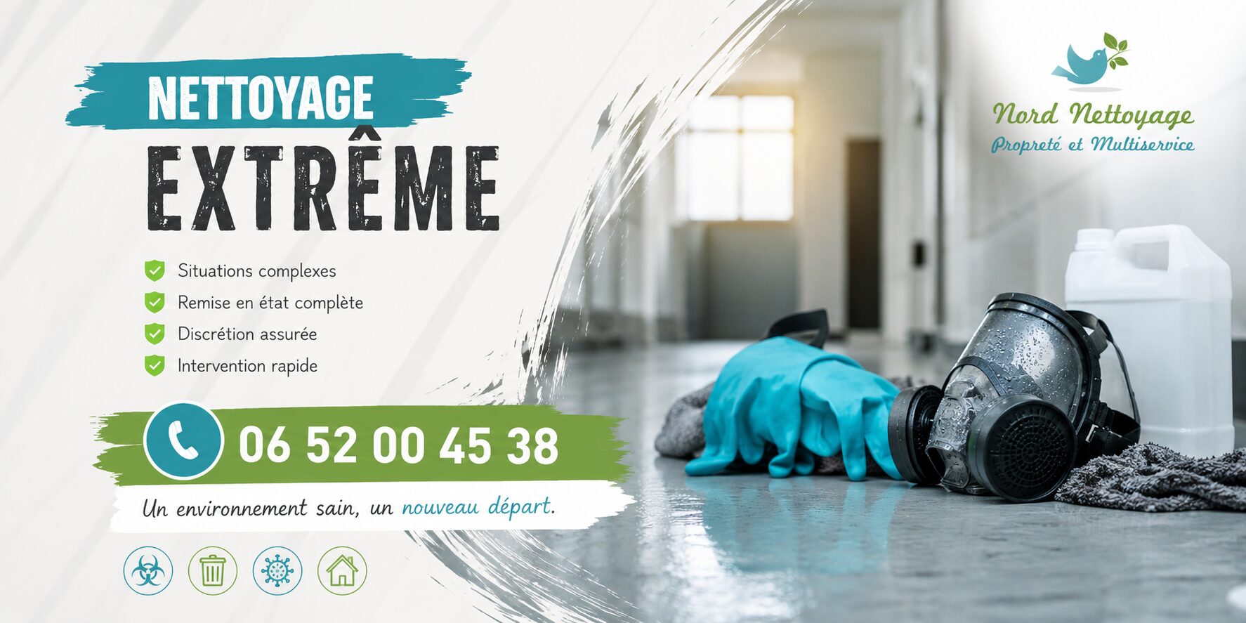 Nettoyage extrême à Balan – remise en état et désinfection de logements insalubres