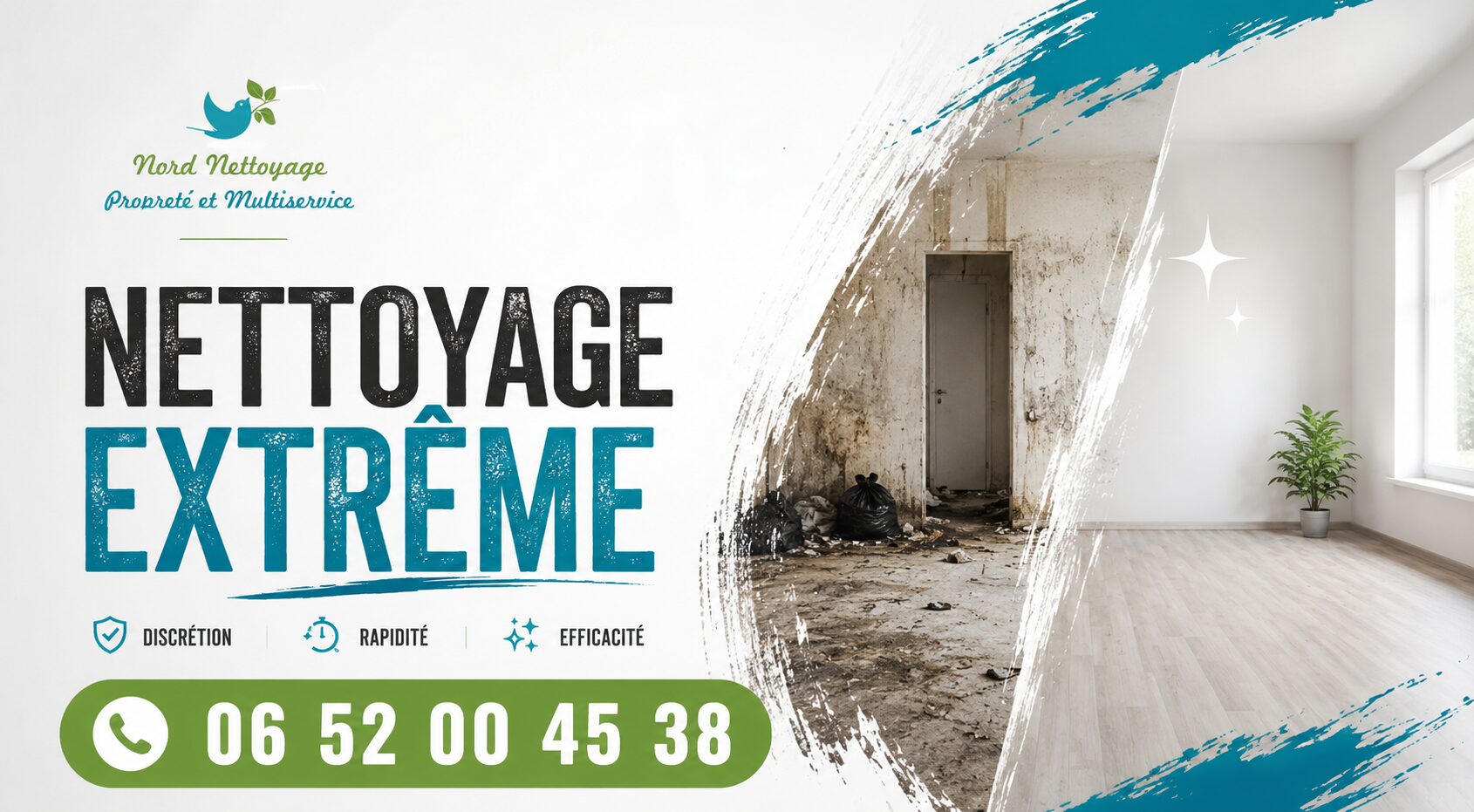 Nettoyage extrême à Bourg-Argental après décès, syndrome de Diogène, sinistre et logement insalubre par Nord Nettoyage.