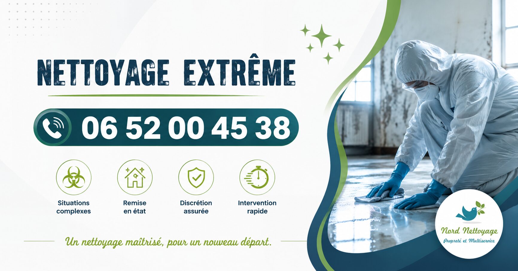 Entreprise de nettoyage extrême au Bourg-d'Oisans avec intervention rapide pour logements insalubres, syndrome de Diogène, après décès et remise en état.
