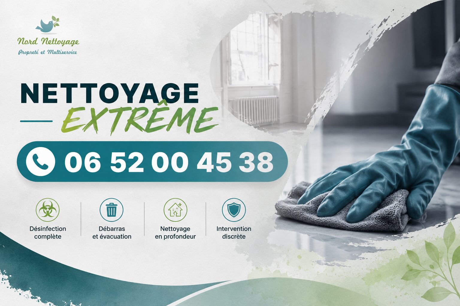 Intervention de nettoyage extrême à Buis-les-Baronnies avec désinfection, débarras et remise en état de logements insalubres.