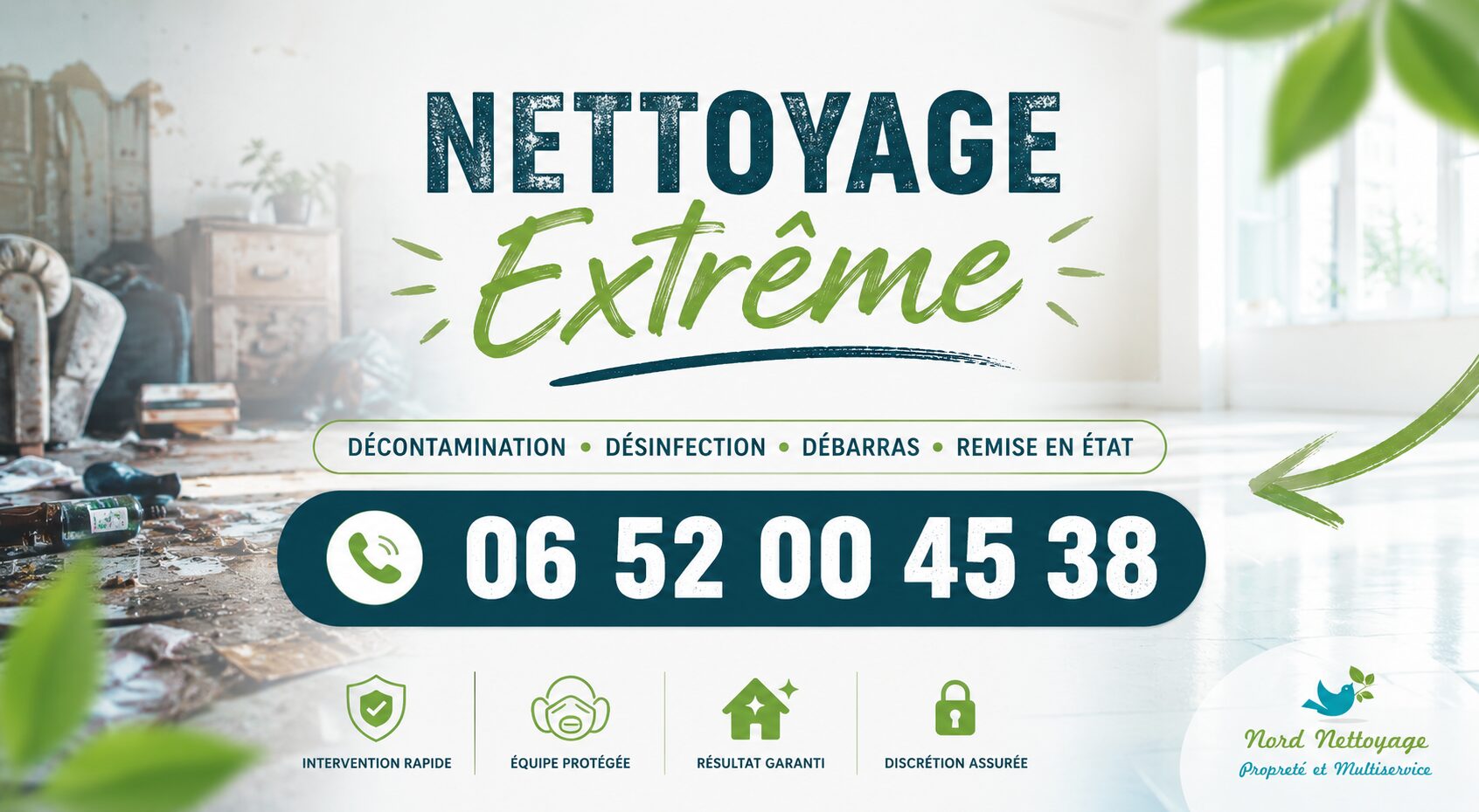 Nettoyage extrême à Cessieu par Nord Nettoyage avec intervention rapide et professionnelle.