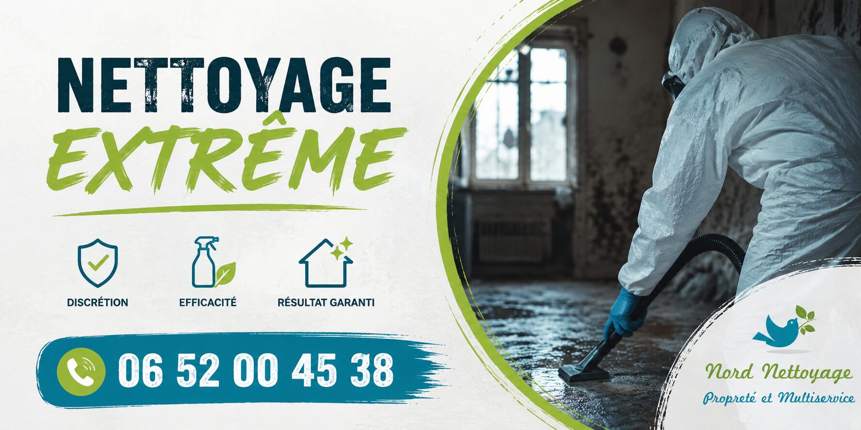 Intervention de nettoyage extrême à Chavanod avec désinfection complète et remise en état de logements insalubres.