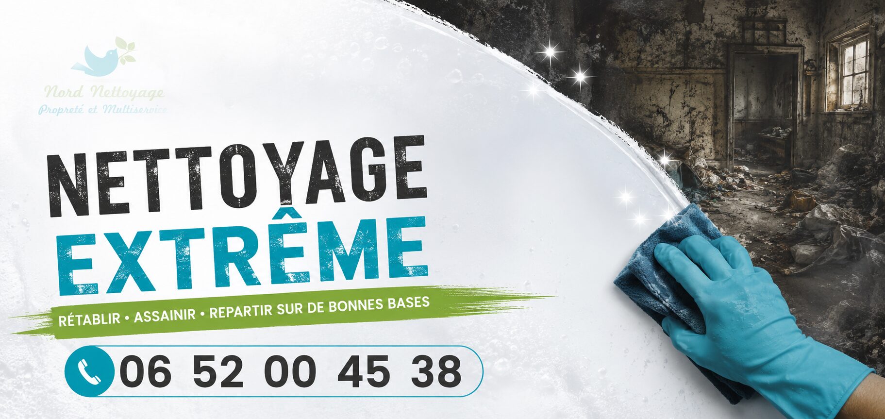 Nettoyage extrême à Chirens : remise en état complète de logements insalubres, sinistrés ou très encombrés avec intervention professionnelle.