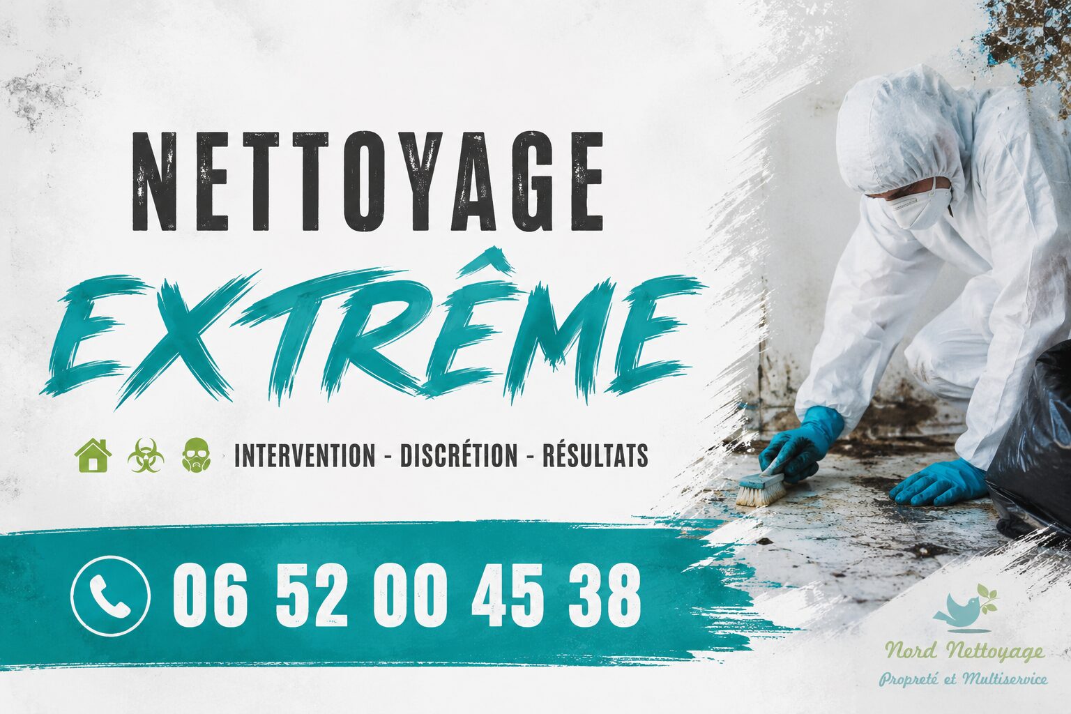 Équipe spécialisée en nettoyage extrême à Chomérac avec intervention rapide pour logements insalubres, syndrome de Diogène, après décès et après sinistre.