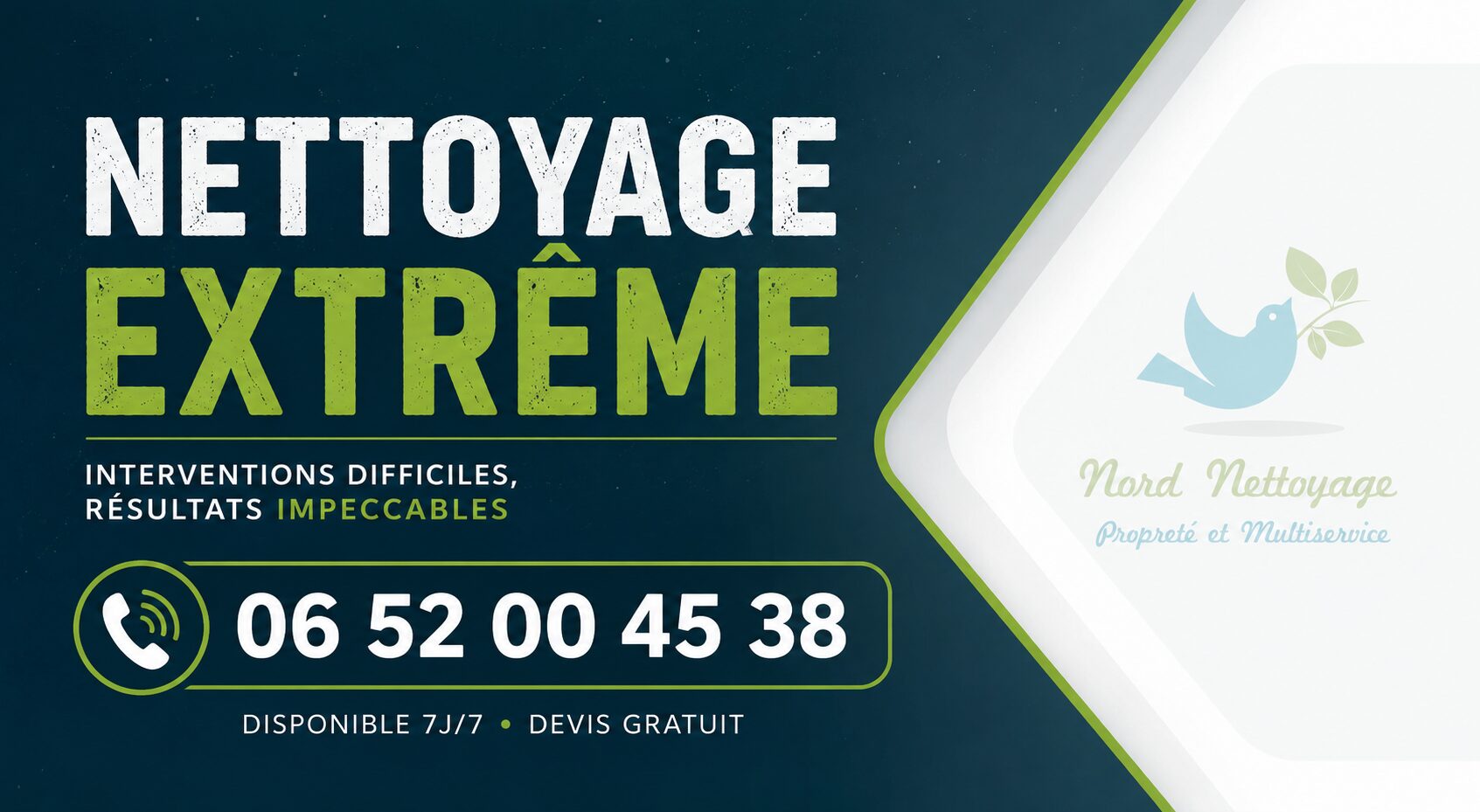 Nettoyage extrême à Condrieu par Nord Nettoyage, intervention rapide pour logements insalubres, après sinistre, syndrome de Diogène et remise en état.