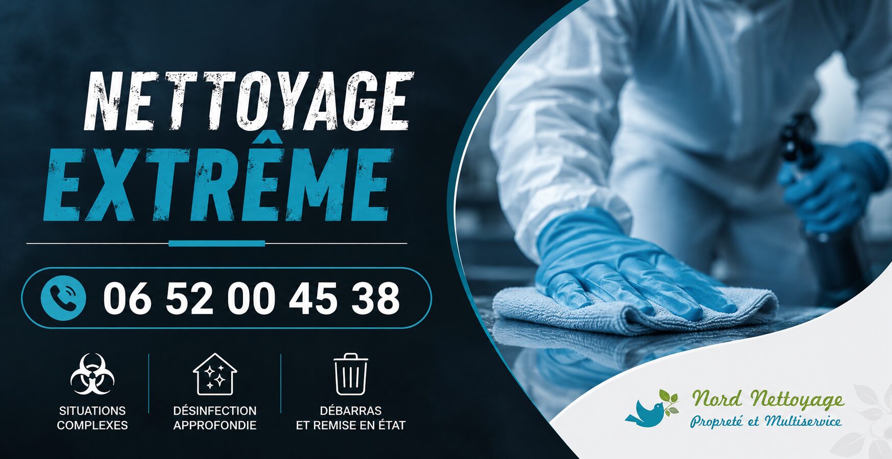Service de nettoyage extrême à Cornas avec désinfection, débarras et assainissement de logements insalubres.