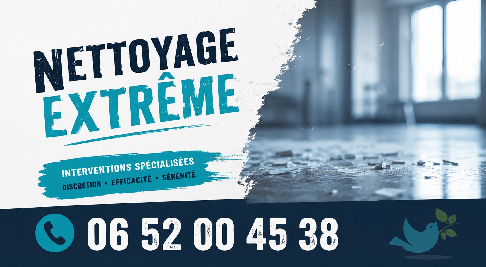 Entreprise de nettoyage extrême à Diémoz avec remise en état de logements insalubres et désinfection complète.