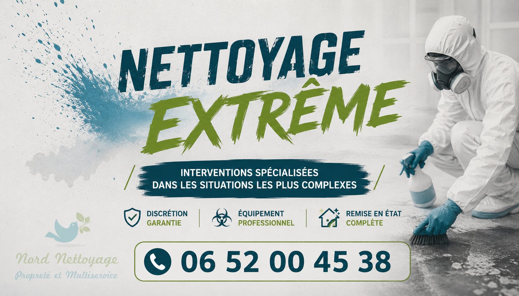 Nettoyage extrême à Dompierre-sur-Besbre avec intervention rapide et discrète par Nord Nettoyage
