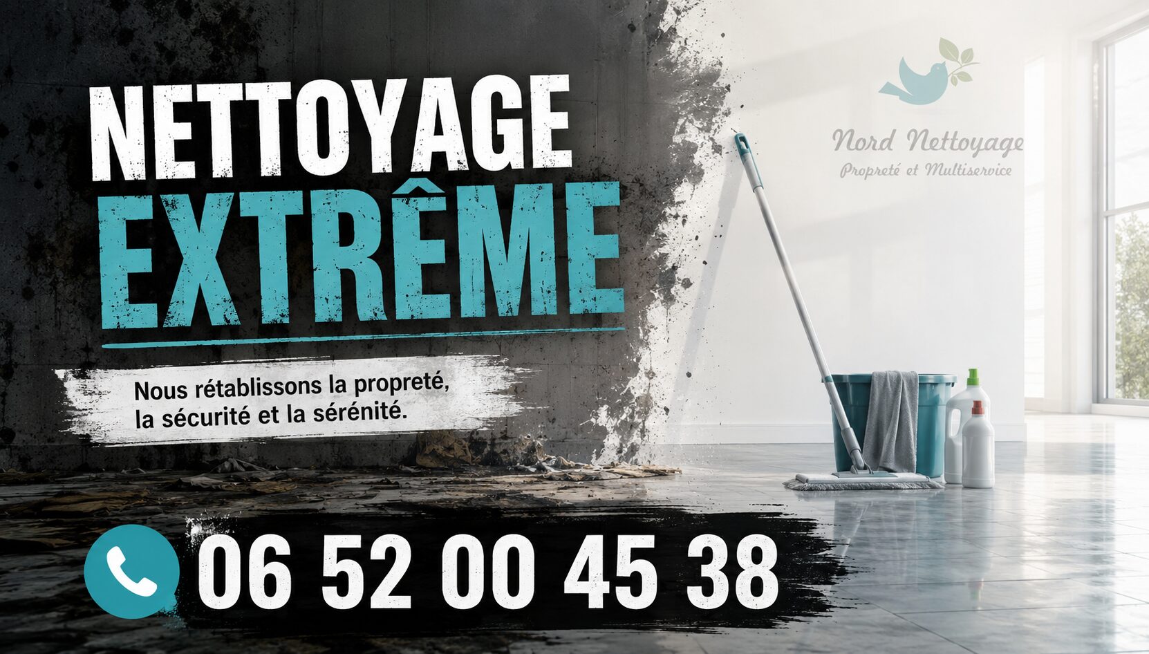 Intervention de remise en état après insalubrité à Eyzin-Pinet avec service professionnel de nettoyage intensif.