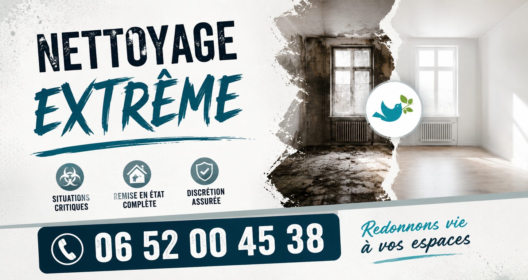 Équipe spécialisée en nettoyage extrême à Izeaux avec intervention rapide, désinfection et remise en état de logements insalubres.