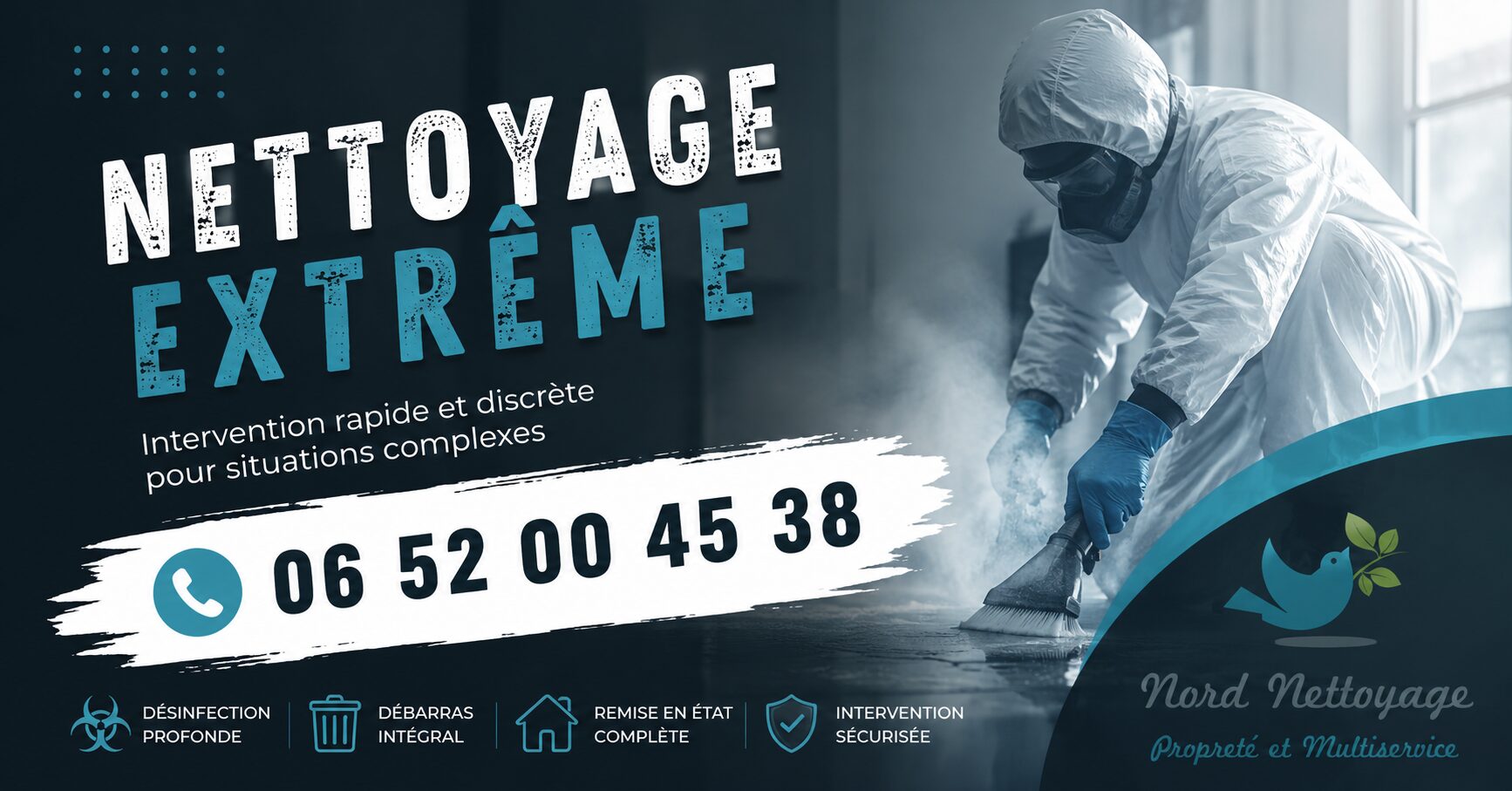 Nettoyage extrême à Montalieu-Vercieu : intervention professionnelle pour désinfection, débarras et remise en état de logements insalubres.