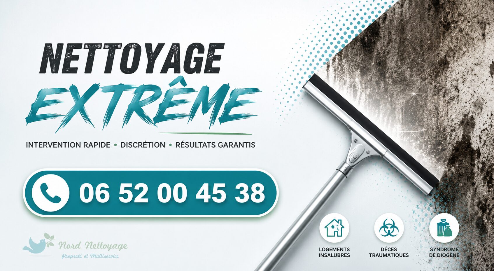 Nettoyage extrême à Montmerle-sur-Saône pour logements insalubres, syndrome de Diogène, après décès, débarras et désinfection.