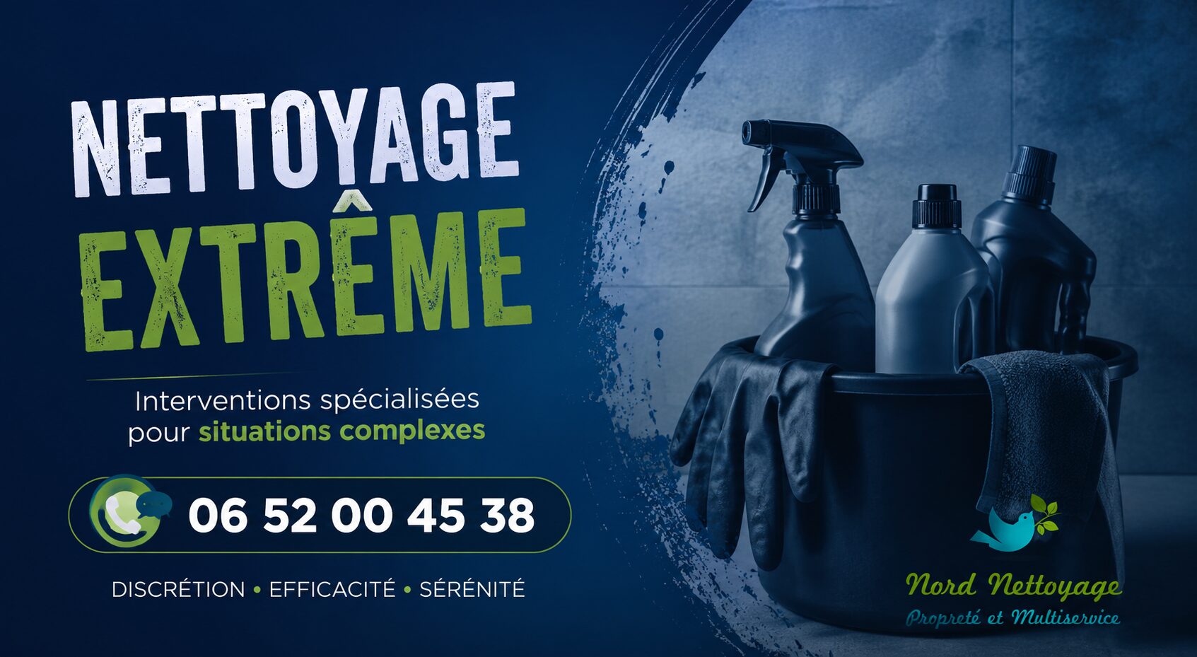Nettoyage extrême à Polignac réalisé par Nord Nettoyage avec intervention rapide pour logements insalubres, après sinistre et remise en état.