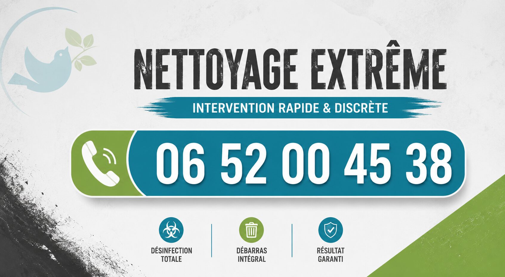 Nettoyage extrême à Pommiers avec intervention rapide pour logements insalubres, syndrome de Diogène, débarras et désinfection complète.
