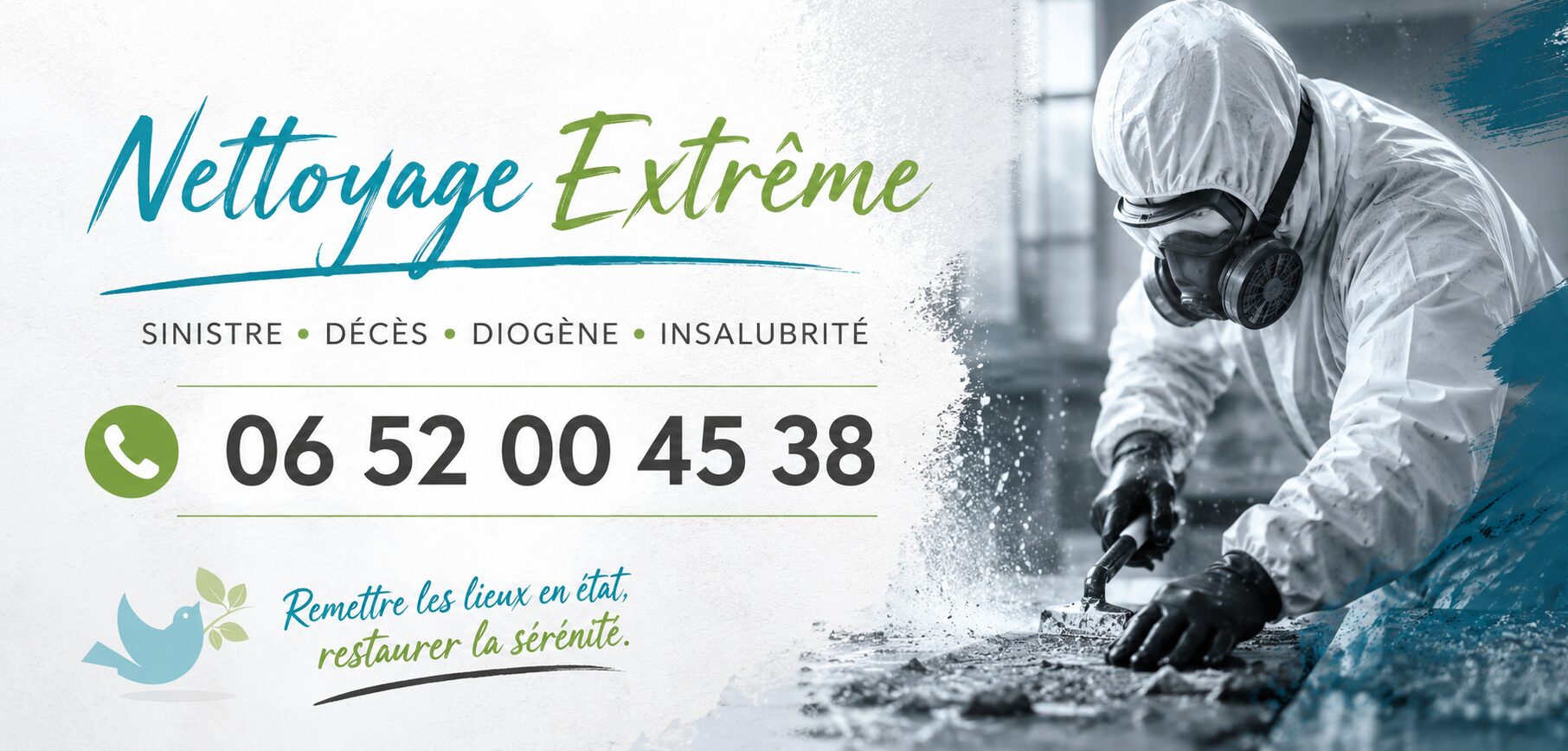 Nettoyage extrême à SAINT-CHEF après sinistre, décès, syndrome de Diogène et logement insalubre.