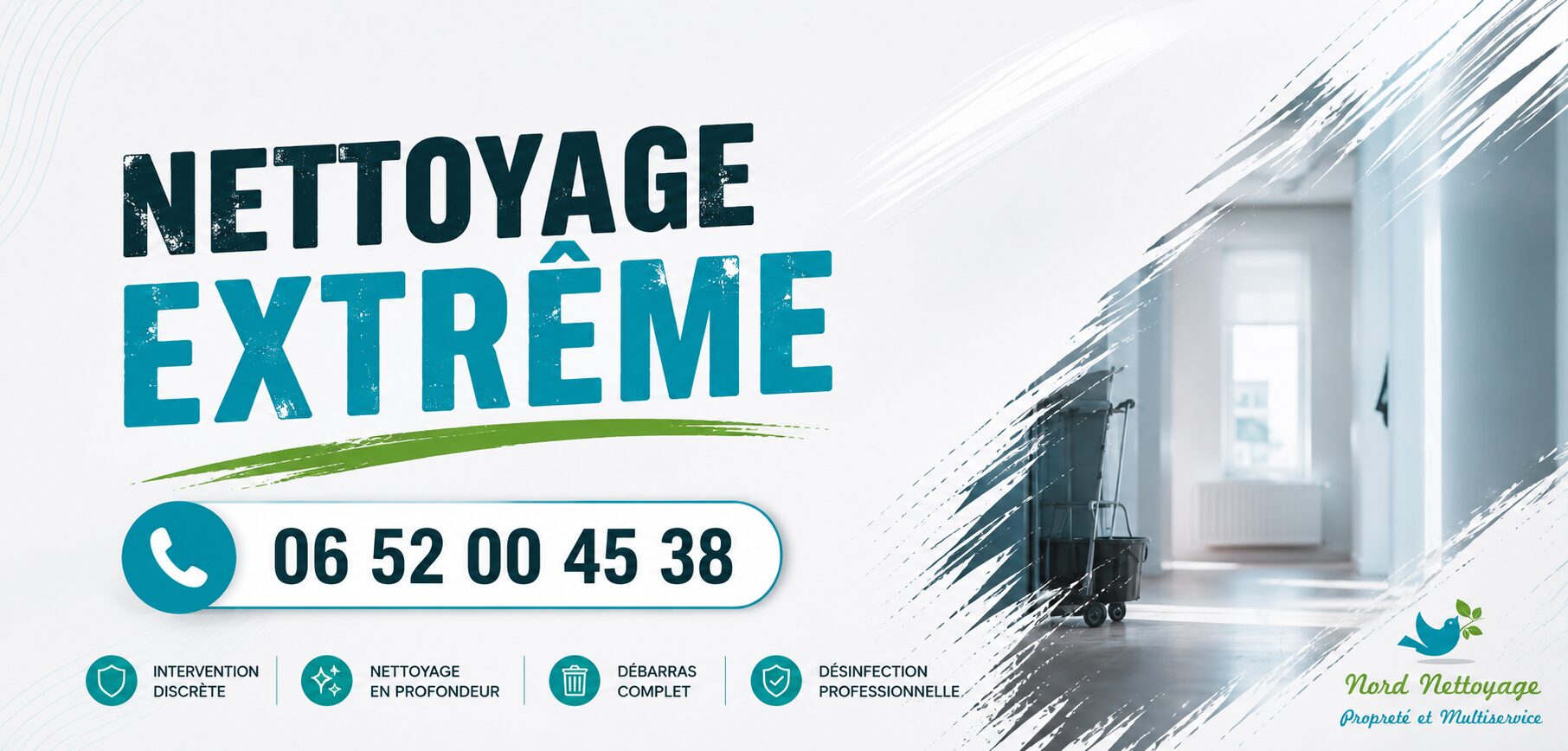 Équipe spécialisée en nettoyage extrême à Saint-André-le-Gaz avec désinfection, débarras et remise en état complète de logements.