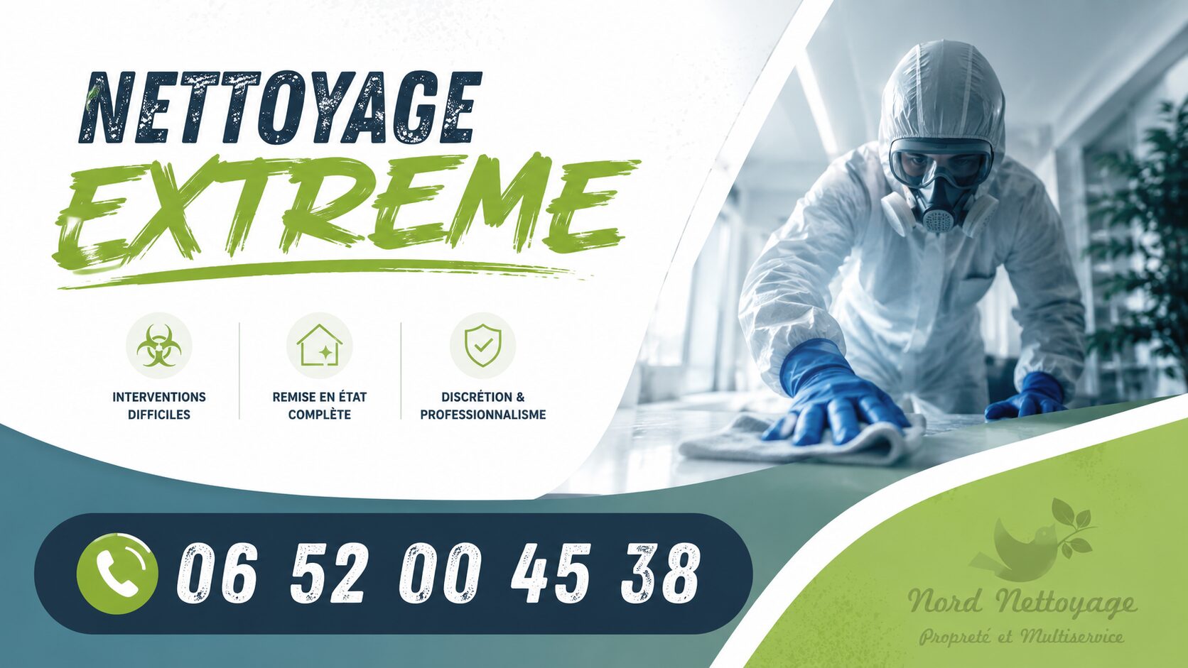Nettoyage extrême à Saint-Cergues par Nord Nettoyage avec intervention rapide et remise en état de logements insalubres.