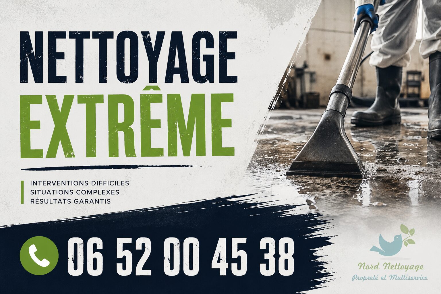 Équipe spécialisée en nettoyage extrême à Saint-Cyprien réalisant une désinfection et une remise en état après situation complexe.