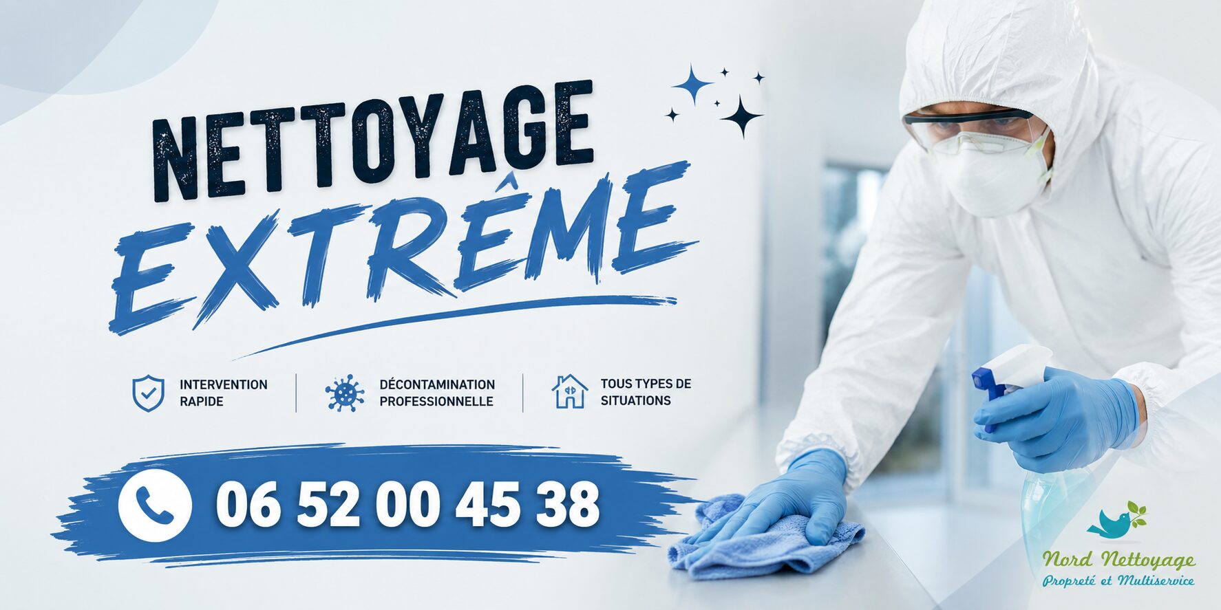 Entreprise de nettoyage extrême à Saint-Genès-Champanelle avec intervention rapide pour logements insalubres, syndrome de Diogène, désinfection et remise en état.
