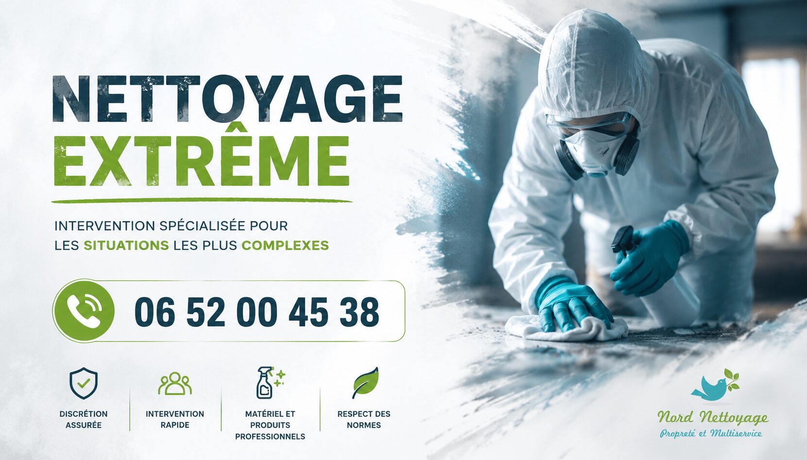 Intervention de nettoyage extrême à Saint-Germain-Laprade par Nord Nettoyage après logement insalubre, sinistre ou syndrome de Diogène.