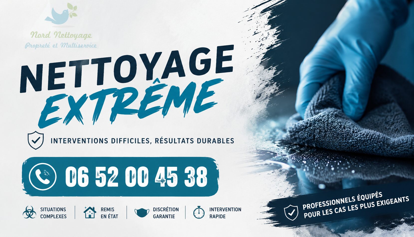 Nettoyage extrême à Saint-Germain-au-Mont-d'Or après syndrome de Diogène, insalubrité, sinistre et débarras par Nord Nettoyage.