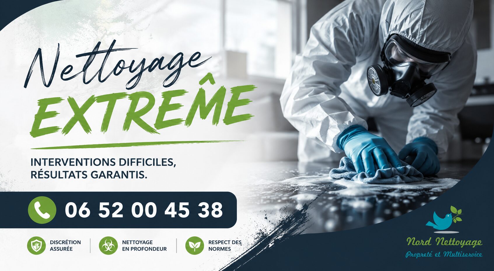 Service de nettoyage extrême à Saint-Jean-de-Muzols avec intervention spécialisée pour logements insalubres, syndrome de Diogène et après sinistre.