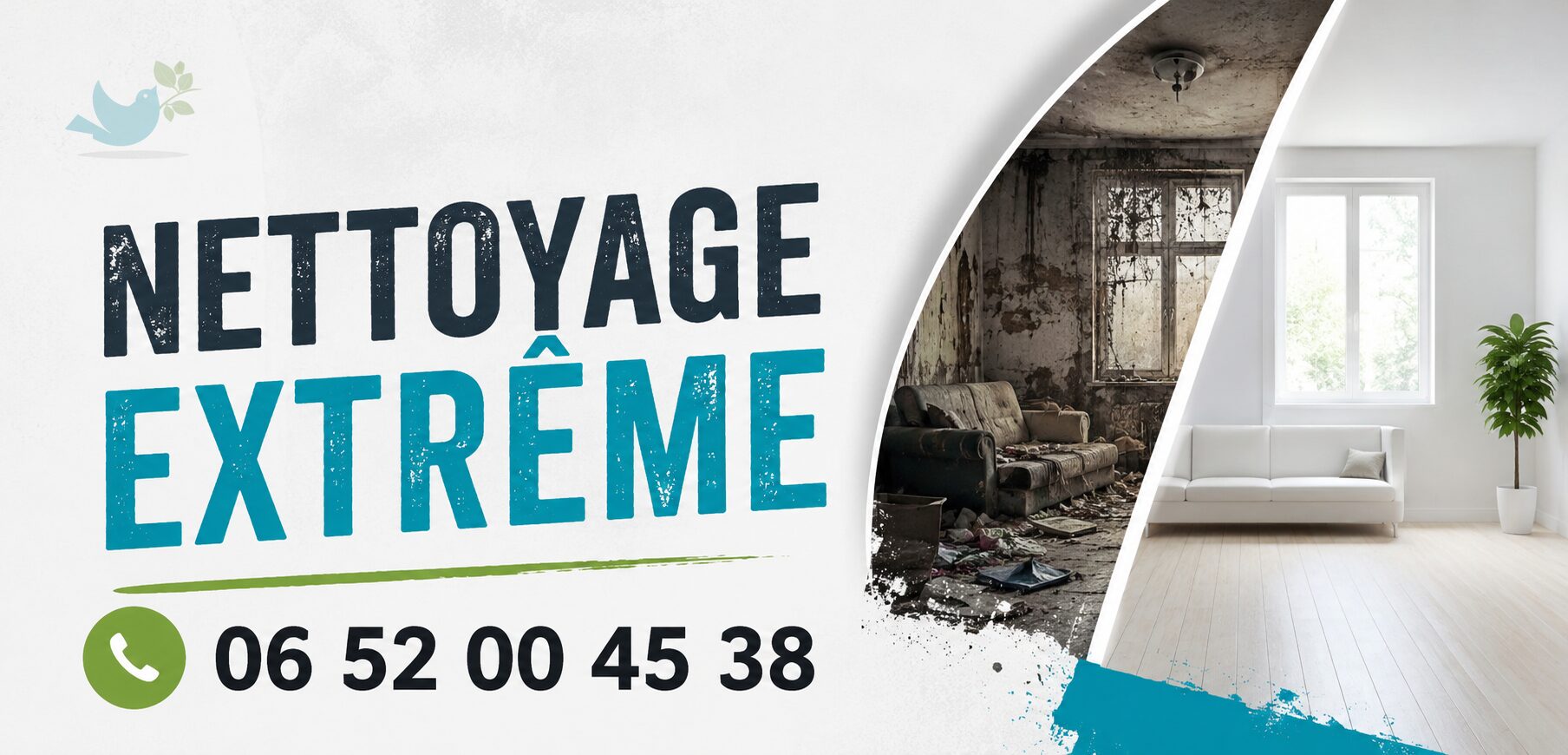 Nettoyage extrême d'un logement à Saint-Jeoire avec remise en état complète et intervention professionnelle.