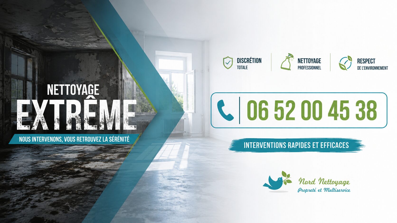 Entreprise de nettoyage extrême à Saint-Just-Chaleyssin spécialisée dans le débarras, la désinfection et la remise en état de logements insalubres.
