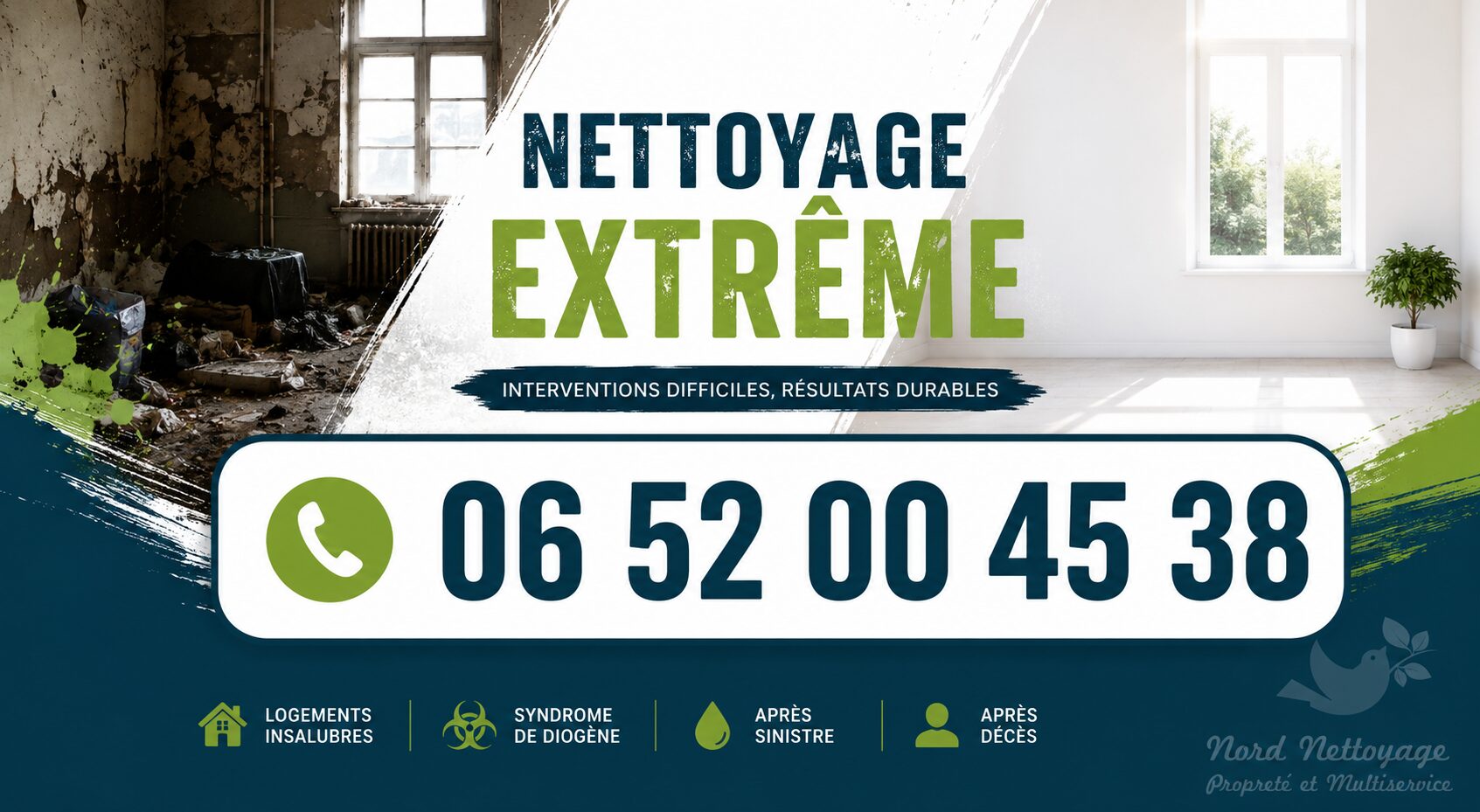 Nettoyage extrême à Saint-Maurice-de-Beynost avec intervention rapide pour logements insalubres, syndrome de Diogène, après décès et désinfection.