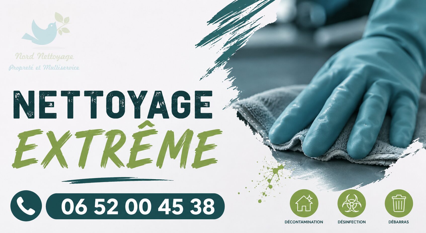 Nettoyage extrême professionnel à Saint-Maurice-de-Lignon avec désinfection, débarras et remise en état de logements insalubres.