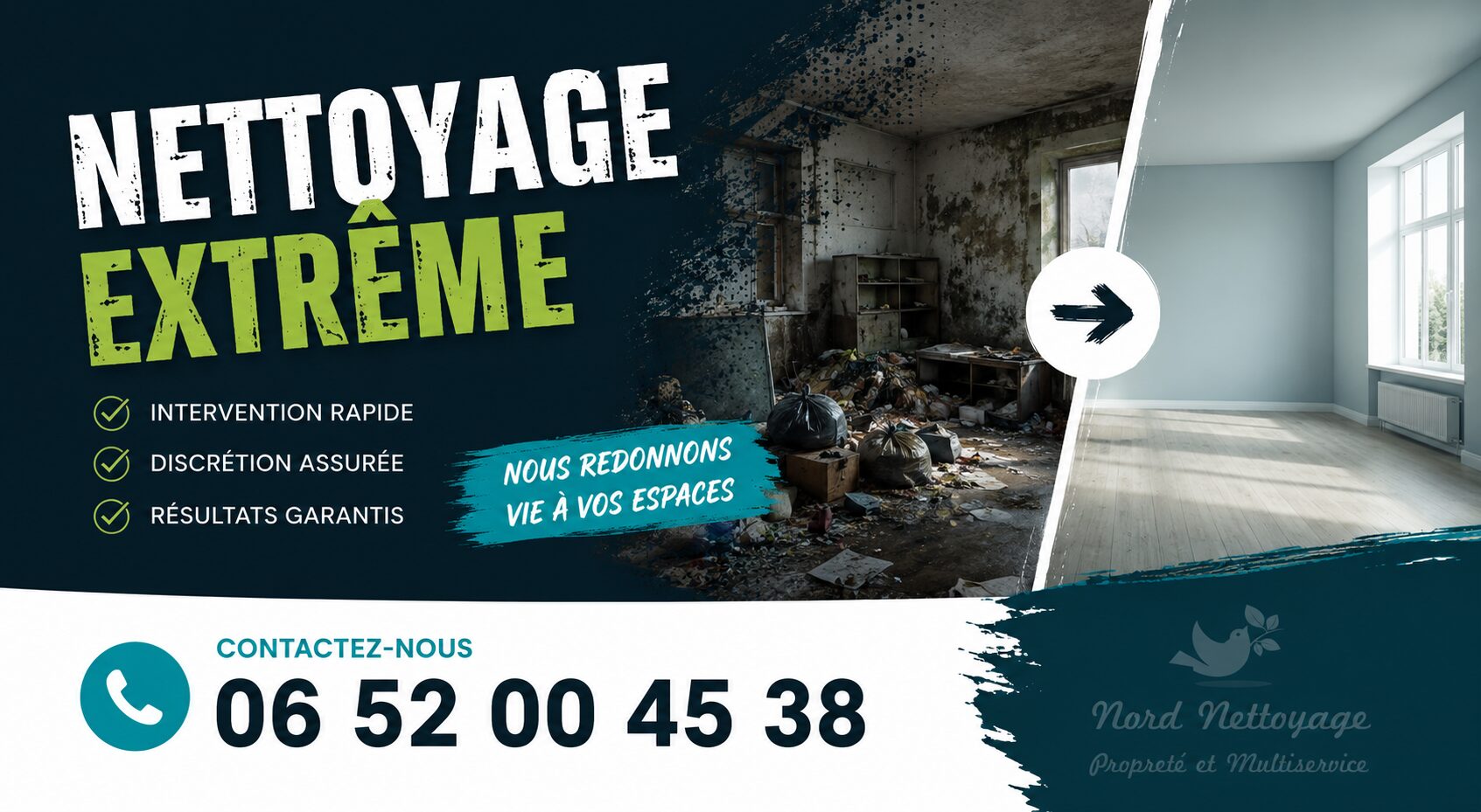 Intervention de nettoyage extrême à Saint-Sorlin-en-Valloire avec désinfection et remise en état complète
