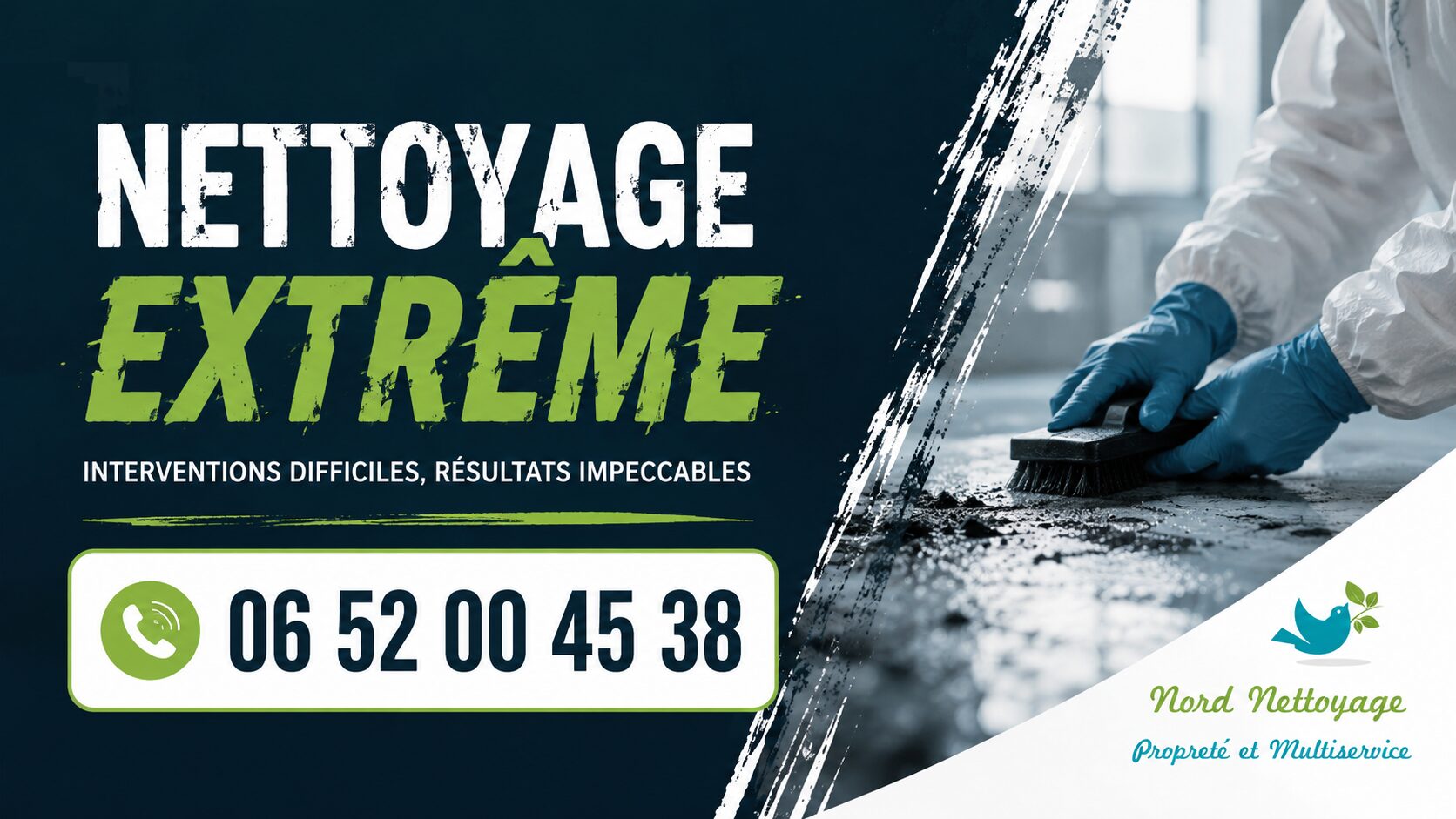 Entreprise de nettoyage extrême à Saint-Yorre intervenant pour le nettoyage après sinistre, syndrome de Diogène, désinfection et débarras.