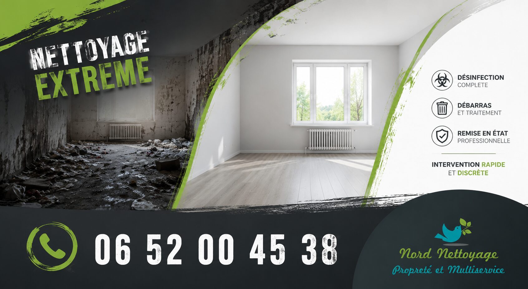 Équipe spécialisée en nettoyage extrême à Valencin avec remise en état complète, désinfection et débarras de logements insalubres.