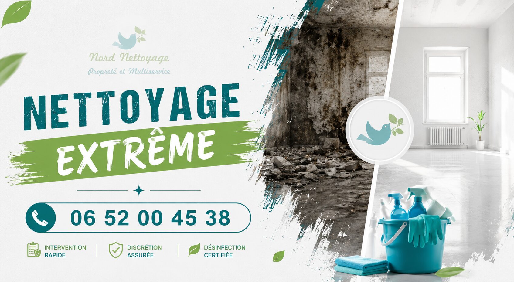 Nettoyage extrême à Varennes-sur-Allier avec intervention rapide pour logements insalubres, syndrome de Diogène, après décès et désinfection.