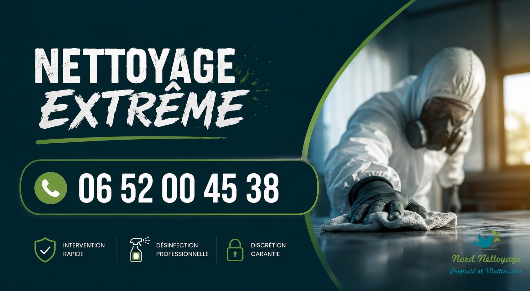 Nettoyage extrême à Veyre-Monton avec intervention rapide pour logements insalubres, après sinistre, syndrome de Diogène et remise en état.