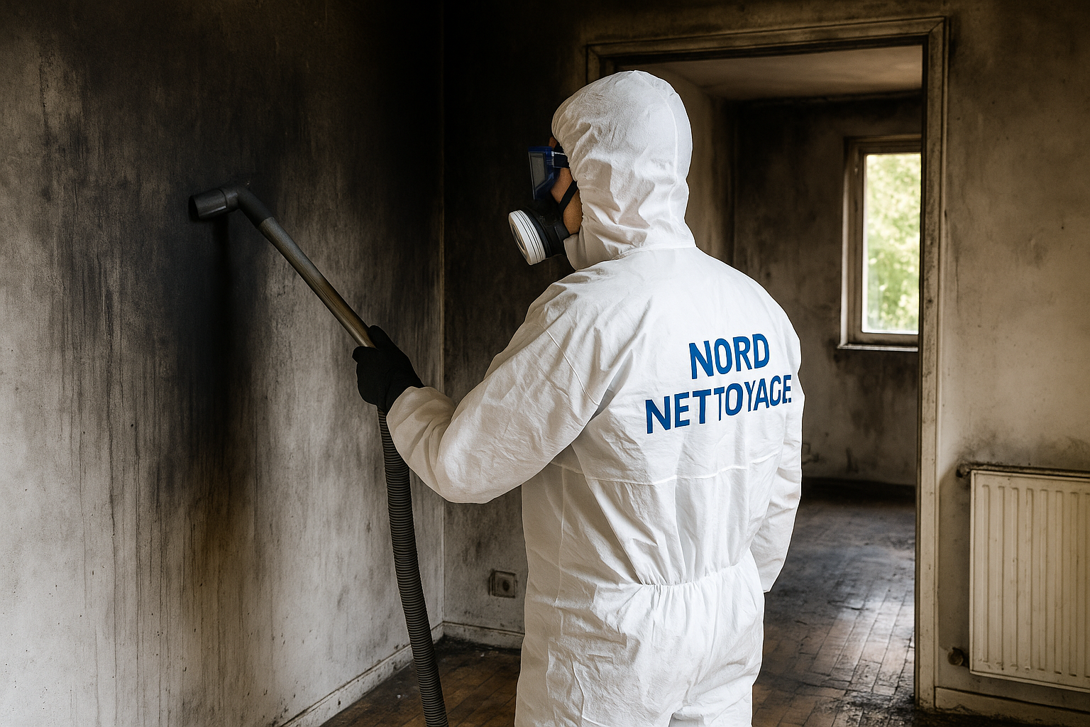 Locaux professionnels sinistrés nettoyés par NORD NETTOYAGE dans les Hauts-de-Seine