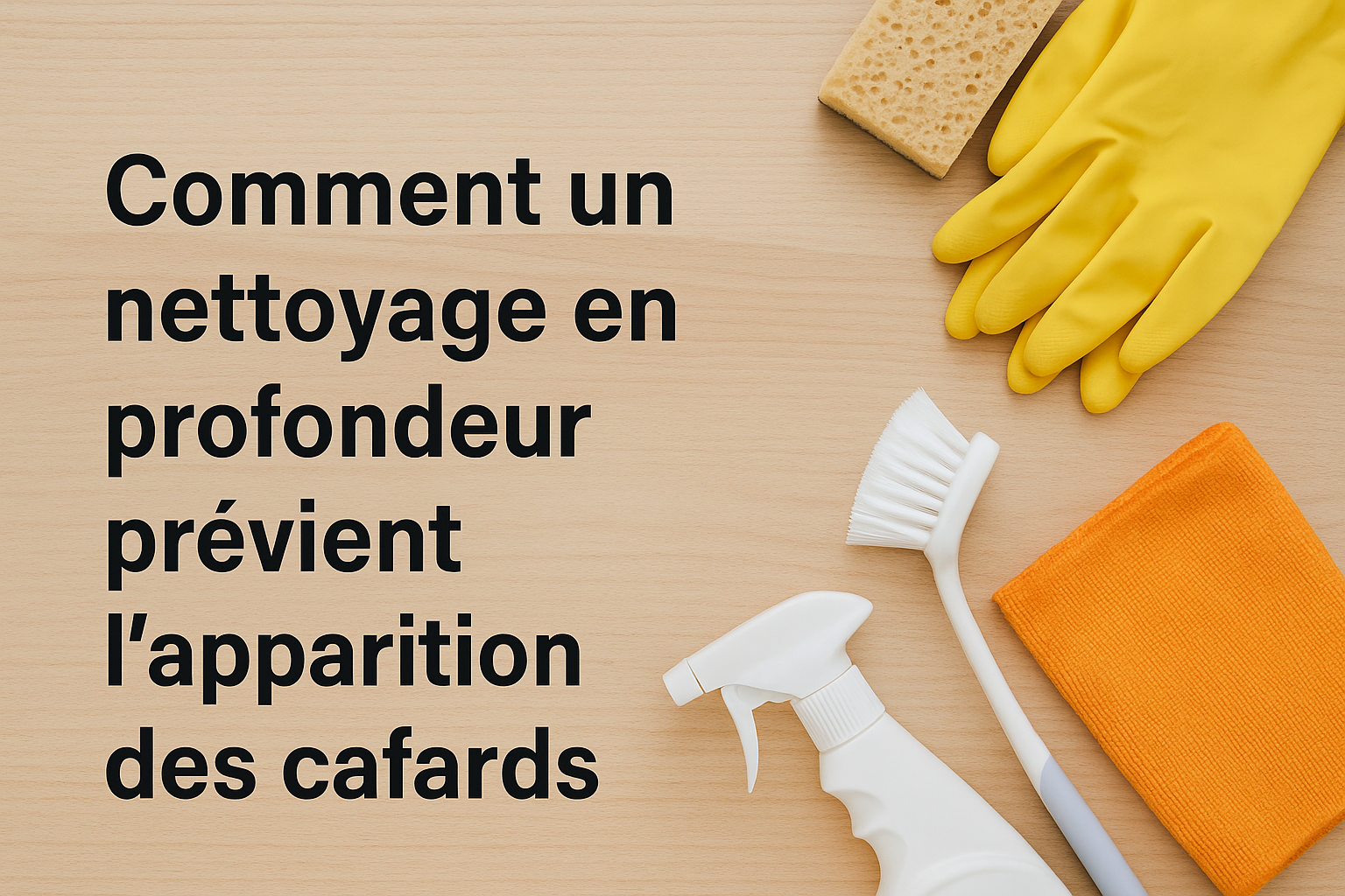 Comment un nettoyage en profondeur prévient l’apparition des cafards