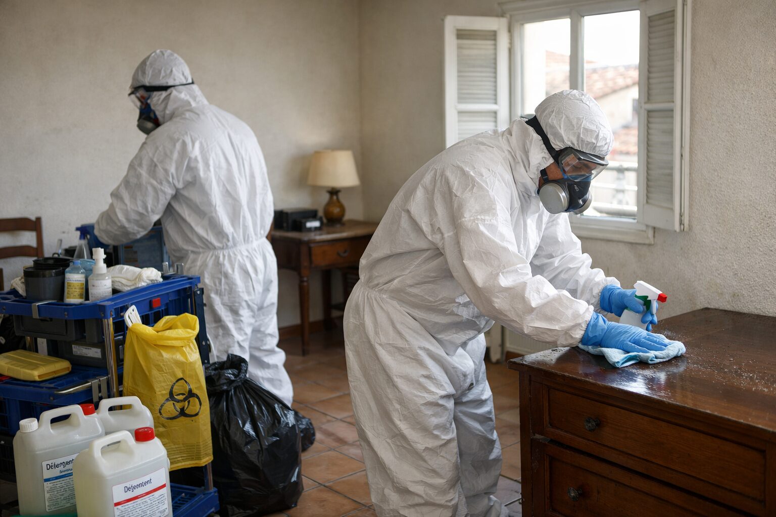 Nettoyage après décès à Lunel par NORD NETTOYAGE, entreprise spécialisée et certifiée Qualipropre