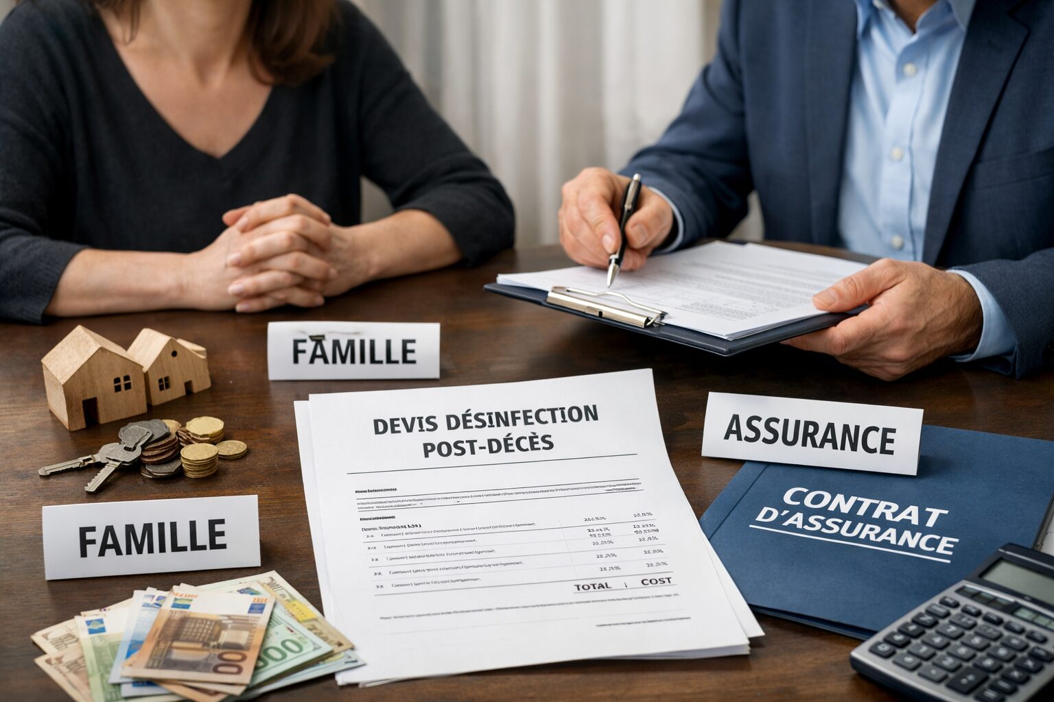 Répartition des frais de désinfection après décès entre famille, succession, bailleur et assurance