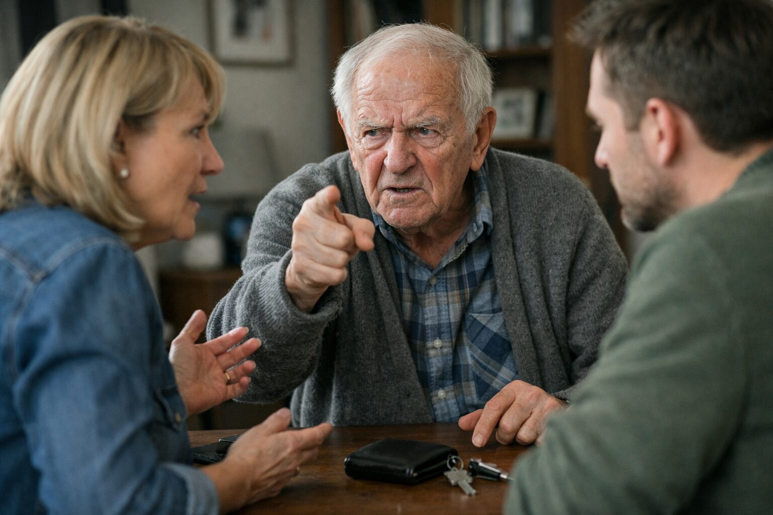 Patient atteint du syndrome de Korsakoff accusant ses proches d’avoir déplacé un objet qu’il a lui-même oublié dans un salon familial