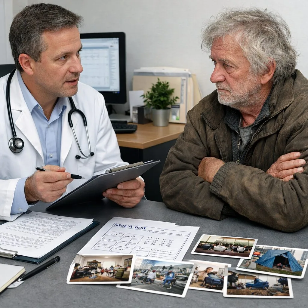 Comment évaluer de manière concrète la capacité du patient à consentir à une intervention lorsqu’il refuse toute description fidèle de son cadre de vie ?