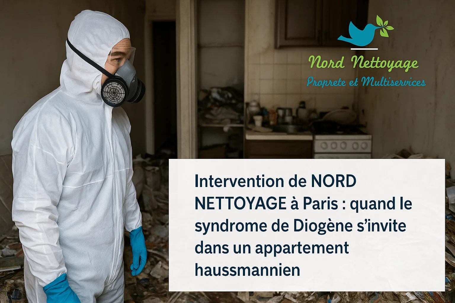 Intervention de NORD NETTOYAGE à Paris : quand le syndrome de Diogène s’invite dans un appartement haussmannien