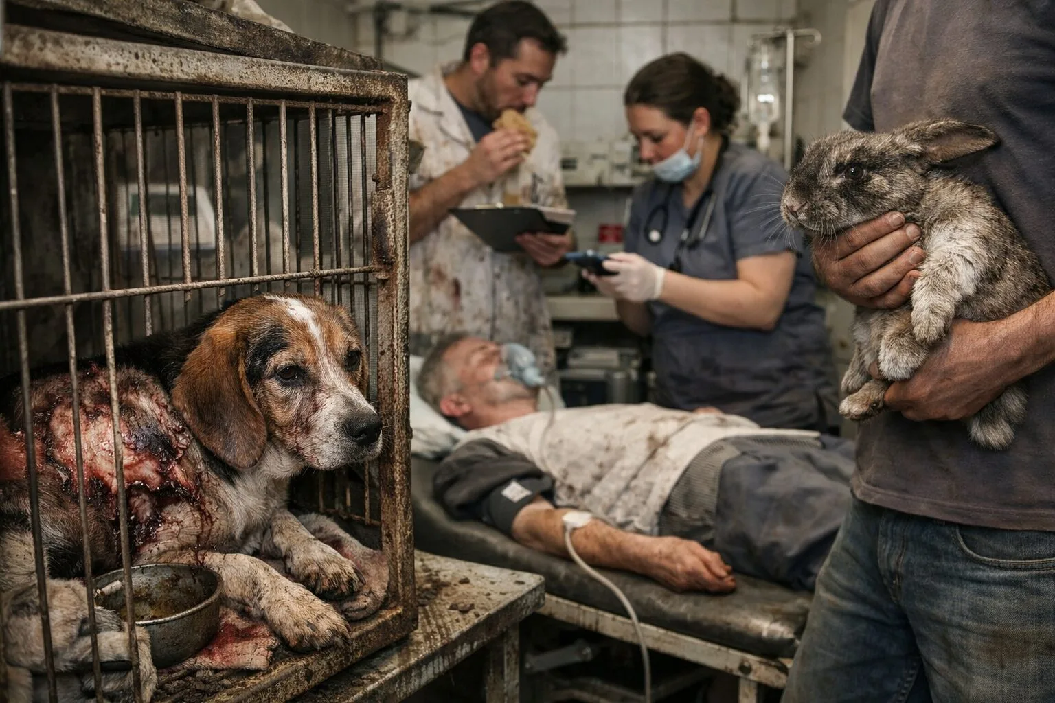 Quels comportements concrets traduisent une perte du jugement concernant la souffrance animale et le danger sanitaire pour le patient ?