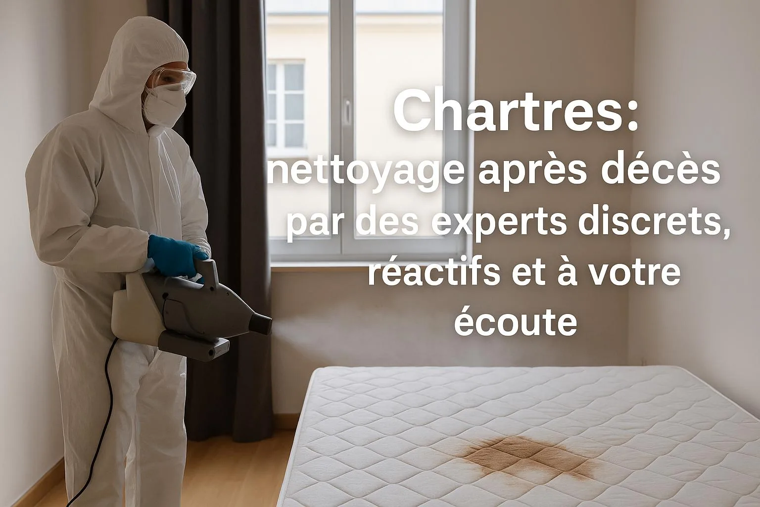 Chartres : nettoyage après décès par des experts discrets, réactifs et à votre écoute