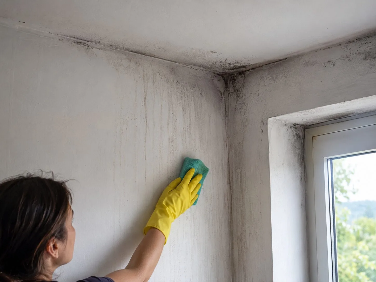 Comment traiter des coulures noires sur murs dues à condensation et poussières liées aux ponts thermiques ?