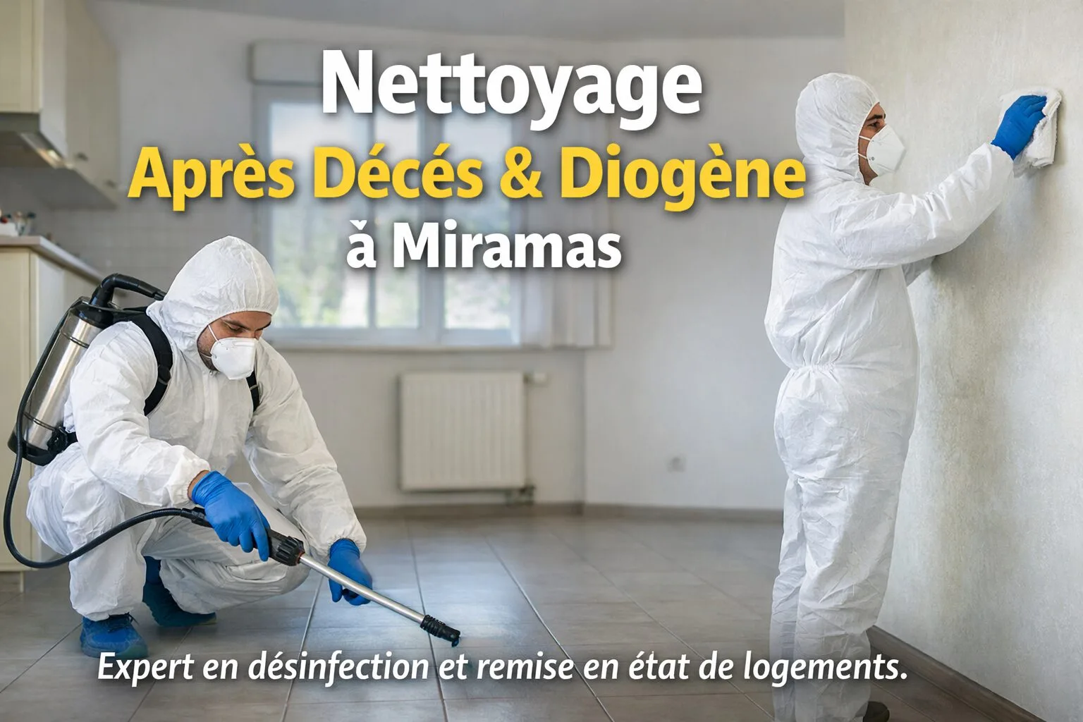 Nettoyage après décès et nettoyage Diogène à Miramas : NORD NETTOYAGE, la référence humaine et professionnelle pour la remise en état des logements
